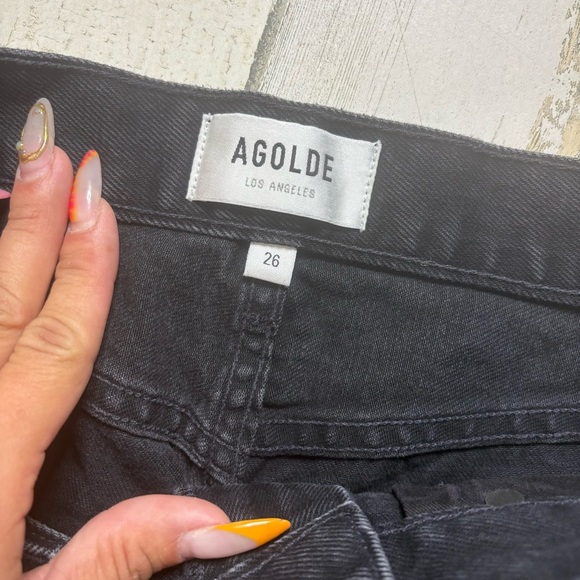 AGOLDE Cherie High Rise Straight Jeans In Distortion Size 26 - Picture 4 of 8